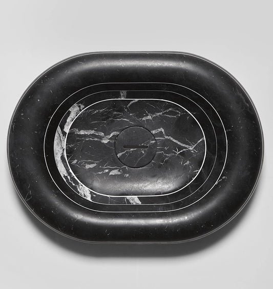 Antonio Lupi Marmor Aufsatzbecken RIGATI60 - Nero Marquinia