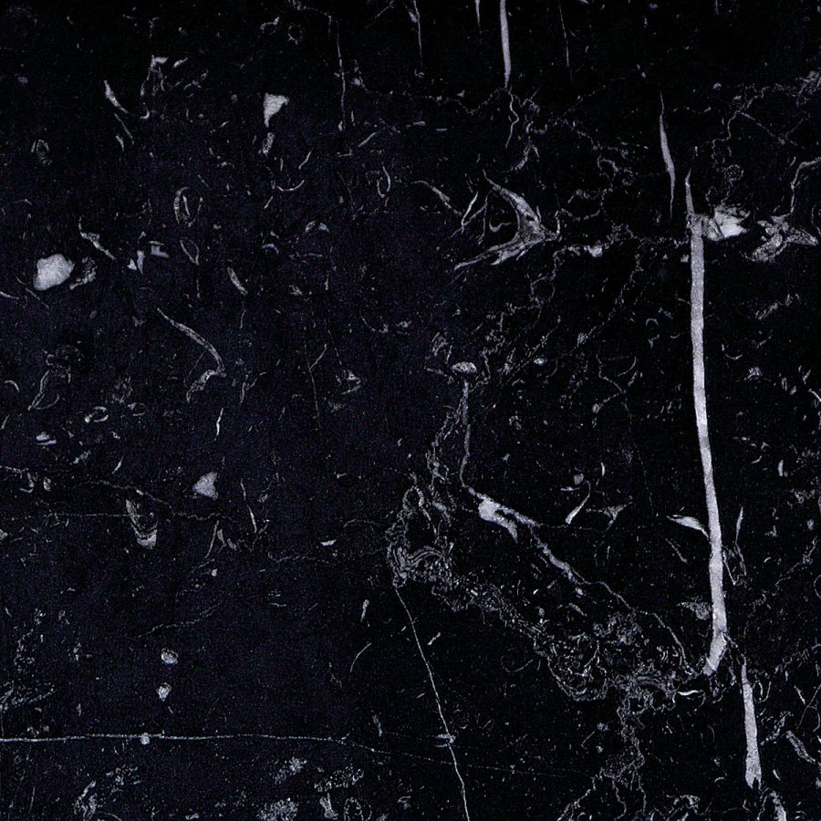 Schwarzer Marmor Waschtisch Nero Marquinia - eckig links