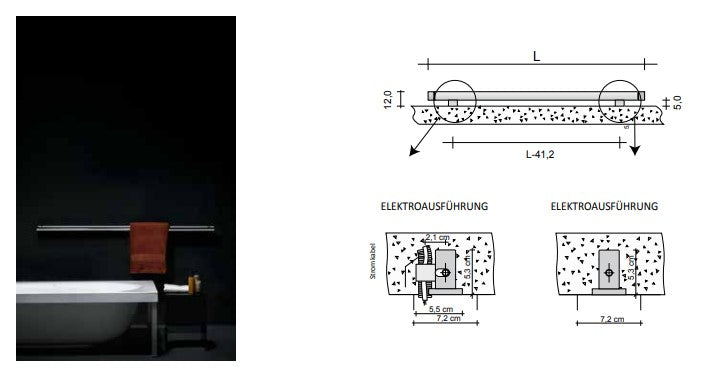 Heizkörper von Tubes: T.B.T. Horizontal Elektrisch